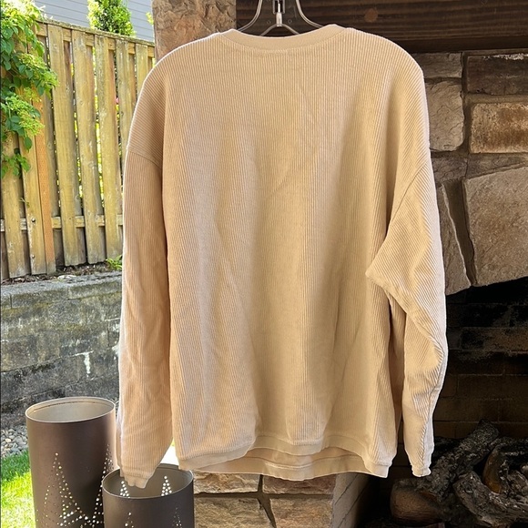 Beige CAMP Oat Collection Sweatshirt with Green Lettering Large - Picture 2 of 4